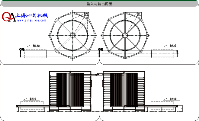 面包冷卻輸送線示意圖